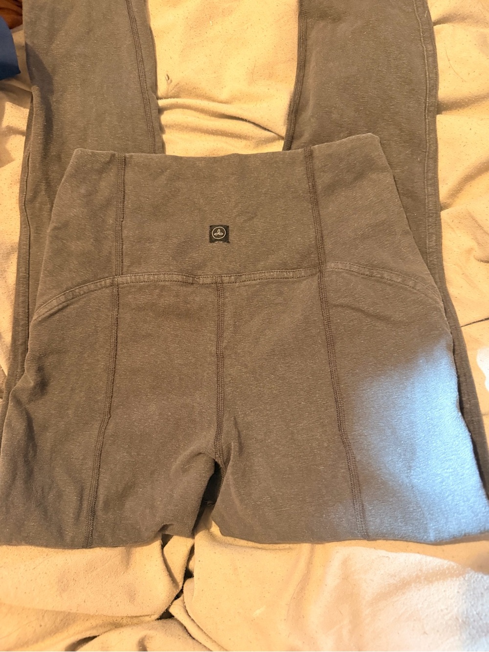 High-Waist Gray Yoga Leggings